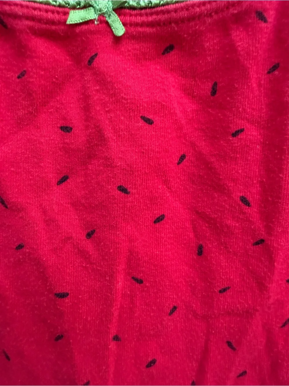Gymboree Girls 5 6 Red Watermelon-Print Camisole Green Trim Top Shirt Blouse